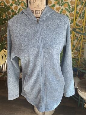Eddie Bauer Light Blue Full-Zip Hooded Jacket